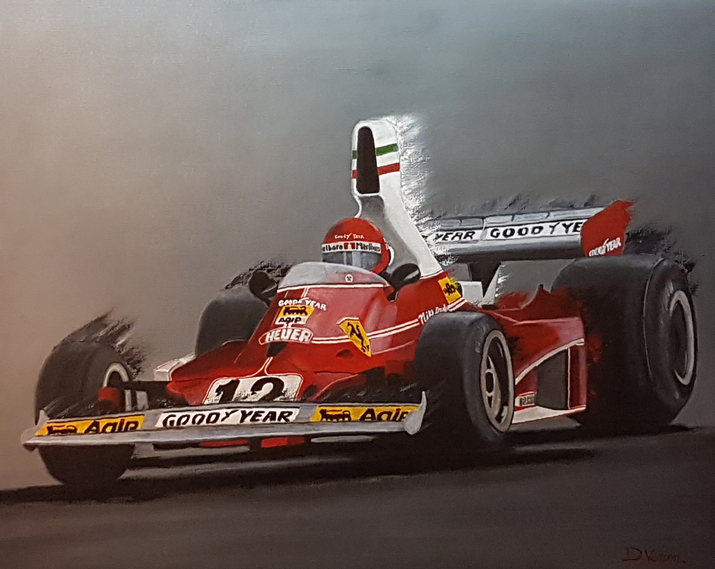 F1, Ferrari, Niki Lauda, peinture F1