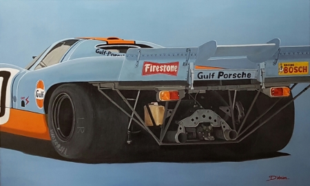 Porsche 917 Gulf  Vue arrière