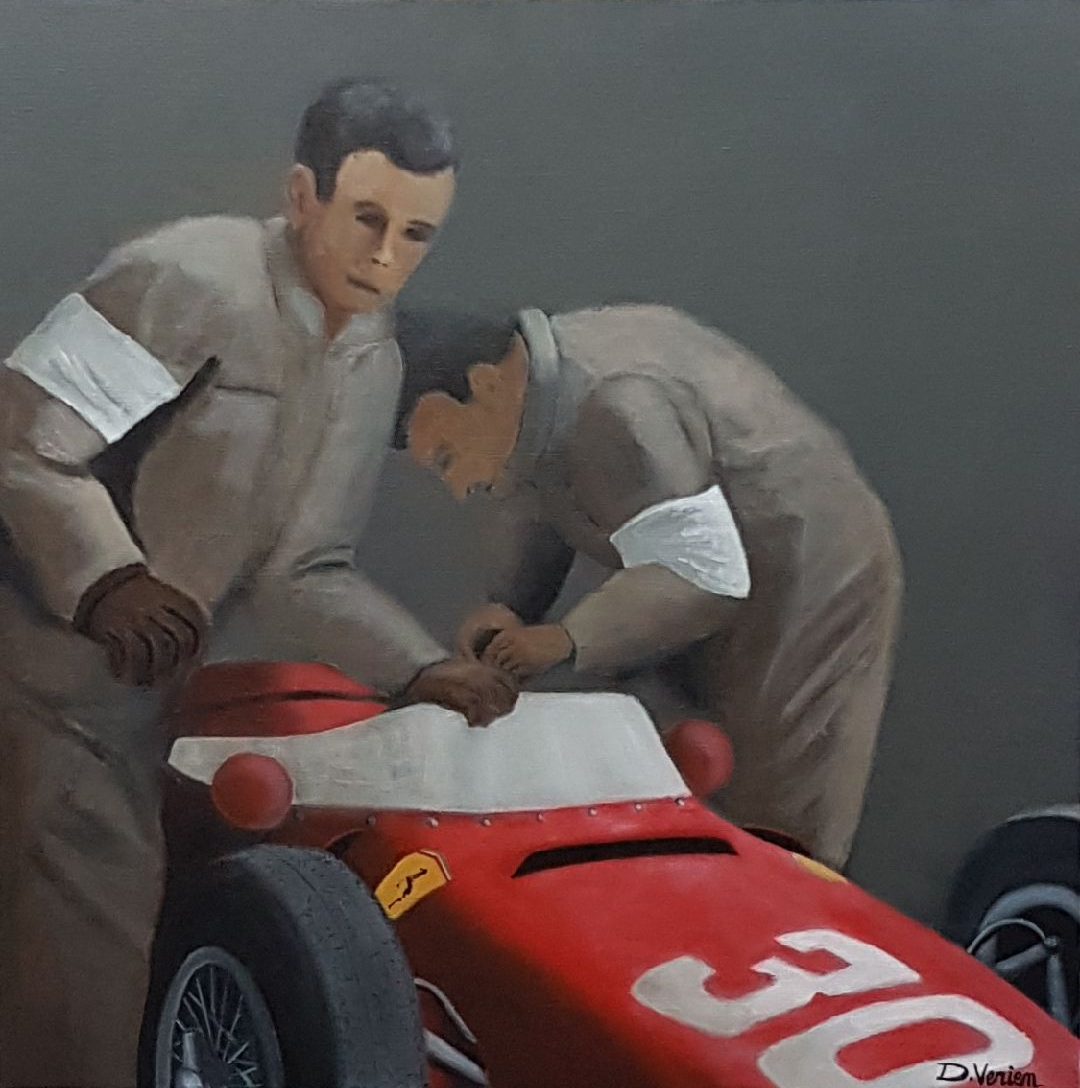 Tableau Ferrari Sharknose | D.Verien artiste peintre