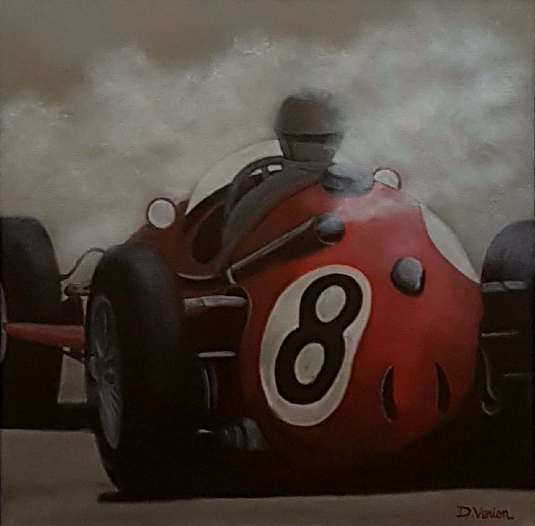 Maserati, maserati 250 F,tableau verien, gallery race cars paintings, peinture voiture
