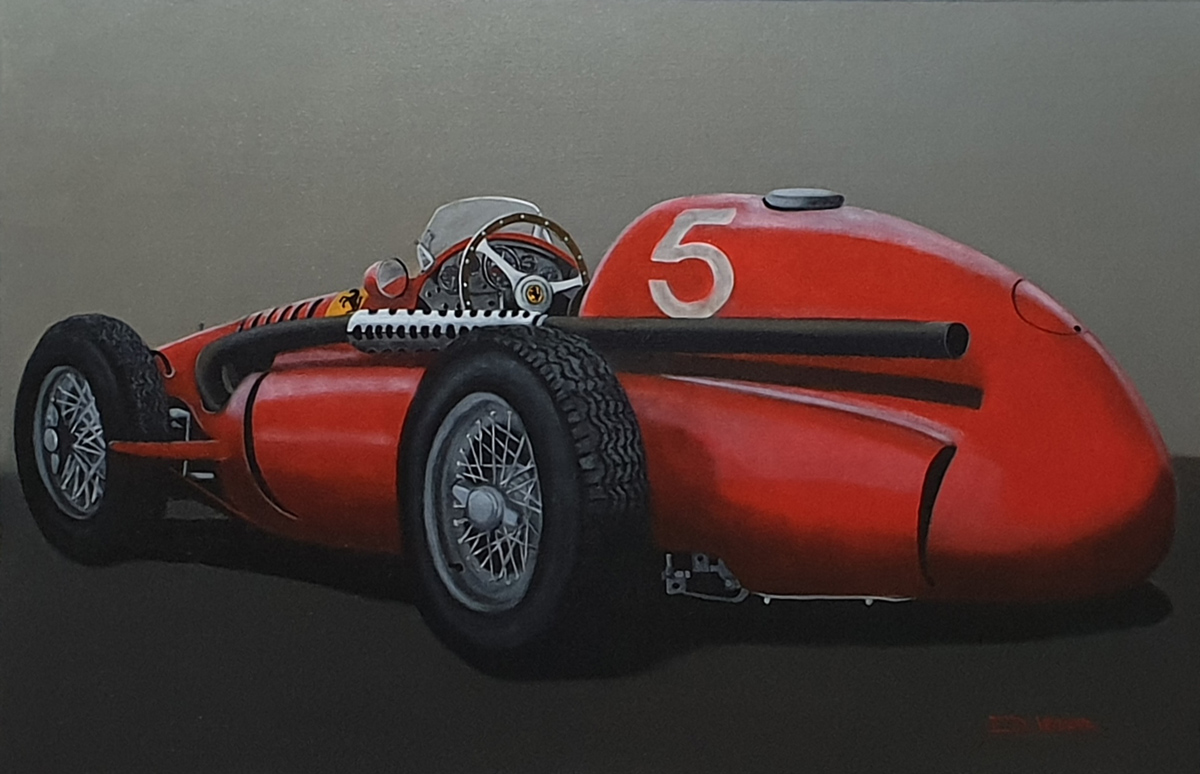 Tableau Ferrari 555 Super Squalo | Dominique Verien artiste peintre